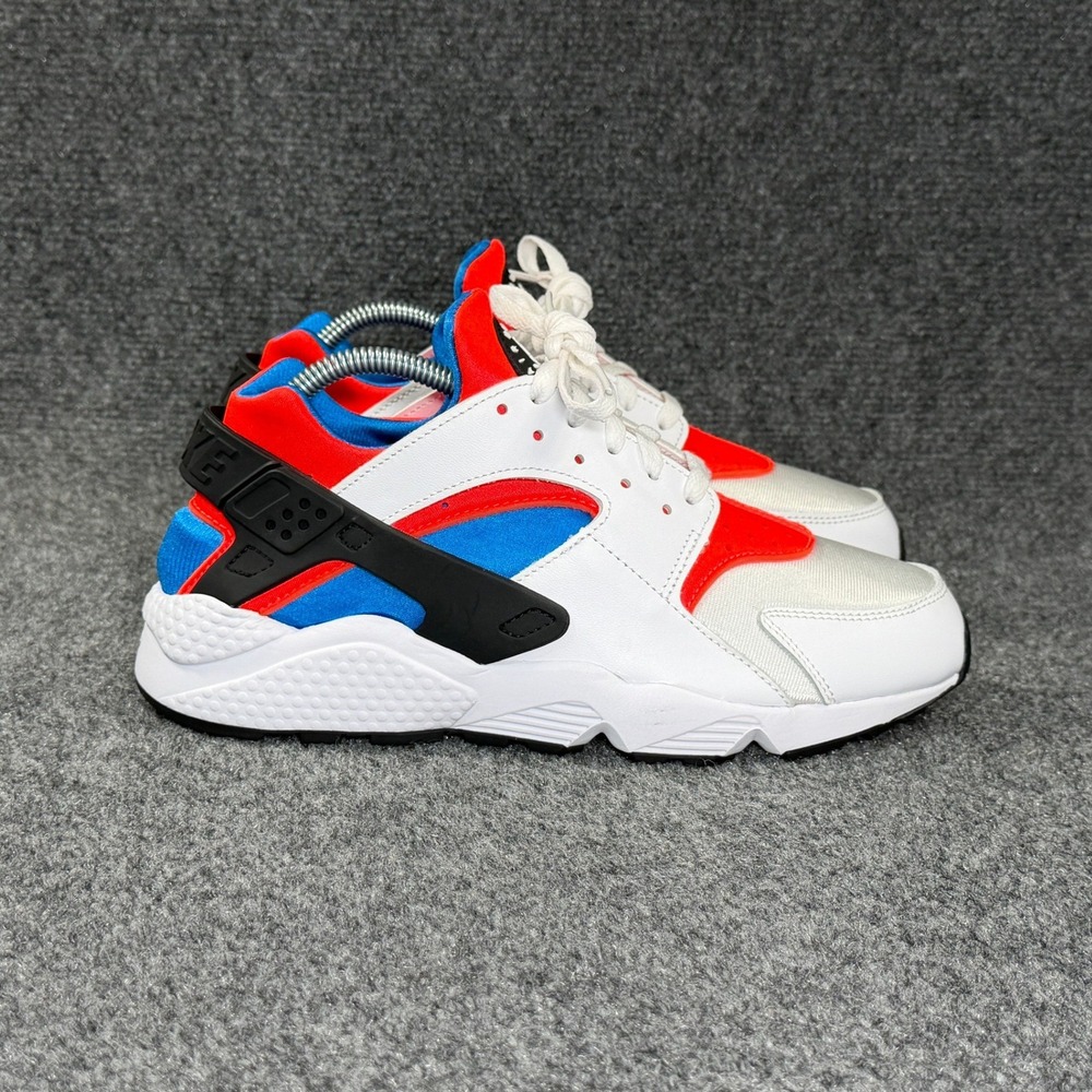 Nike Air Huarache Athletic Shoes Women's 10.5 White Bright Crimson Retro Running
